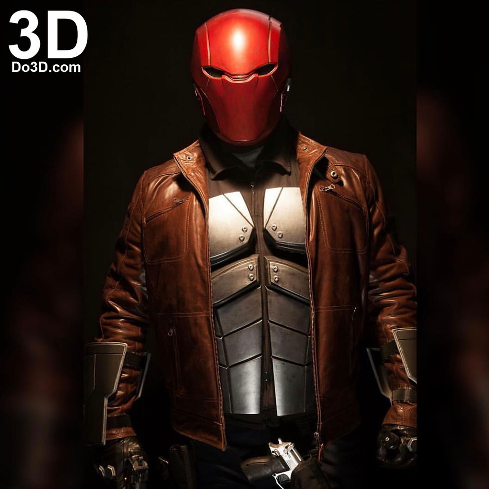 Thumbnail: Red Hood Injustice 2 Helmet Cowl | 3D Model Project #2712