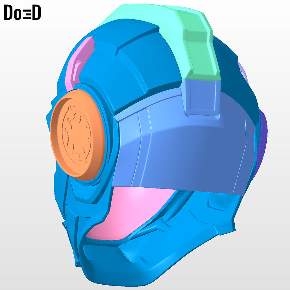 Thumbnail: Transformers 2023 Human Helmet Noah Diaz | 3D Printable Model STL #N36