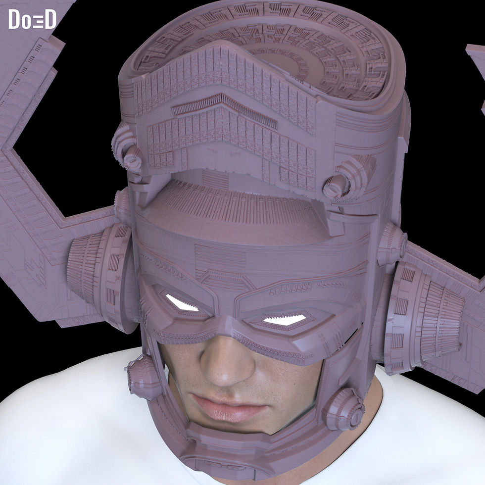 Thumbnail: Galactus Popcorn Bucket / Helmet Fantastic Four 3D Printable Model STL File #GF3