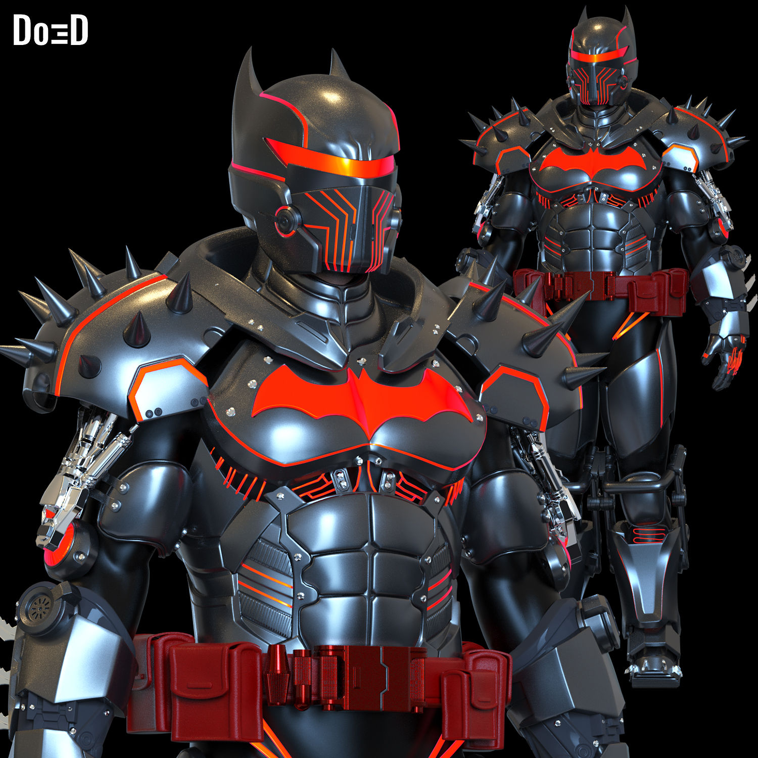 HellBat Full Armors XE Suit Version Batman 3D Printable Model STL File #HB486