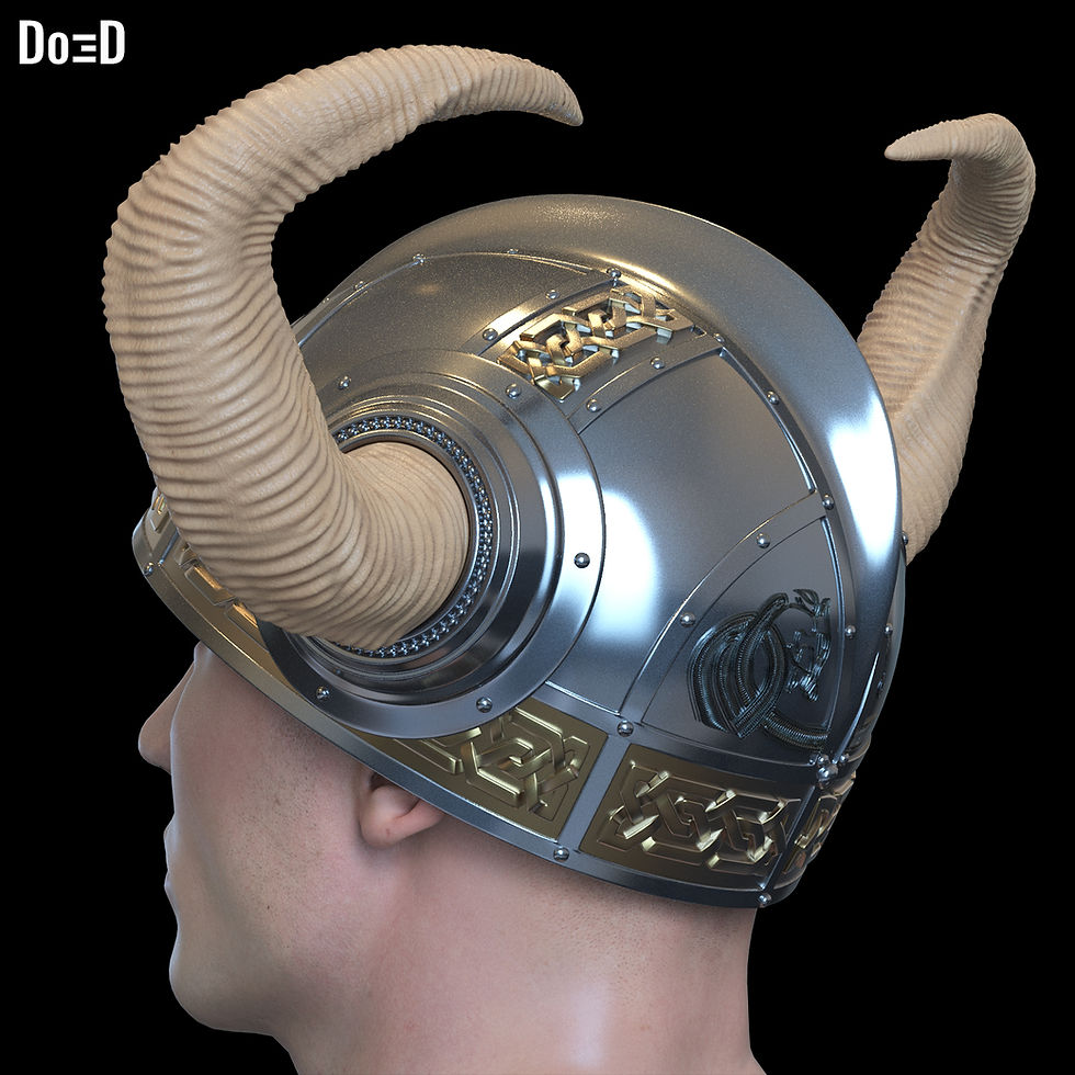 Thumbnail: Stoick Hiccup Helmet 2025 How to Train Your Dragon 3D Printable Model STL  #H261