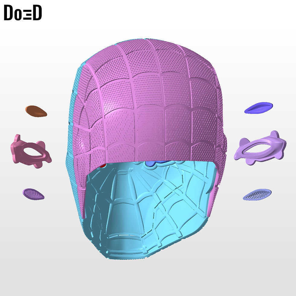 Thumbnail: SpiderHood Helmet Red Hood Spider-Man Mashup | 3D Printable Model #SH329