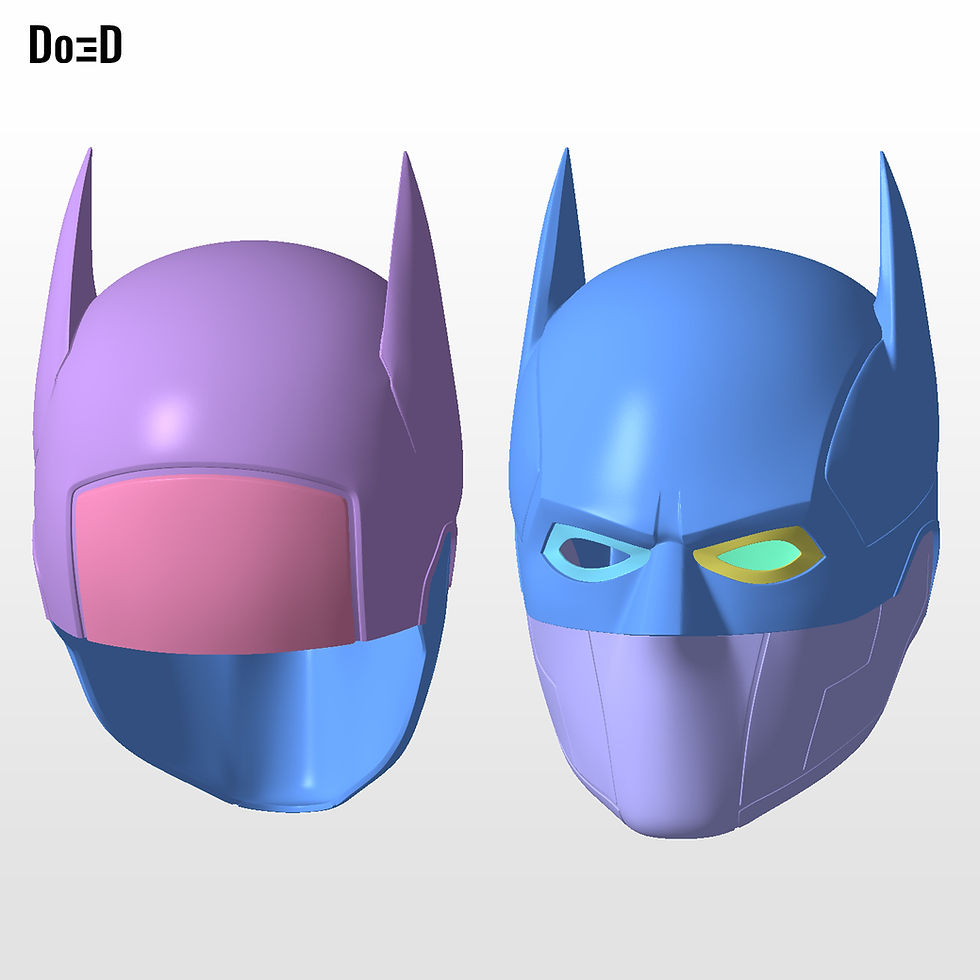 Thumbnail: BatNoir M3 Helmet Do3D Exclusive 3D Printable Model Print File STL #BN3