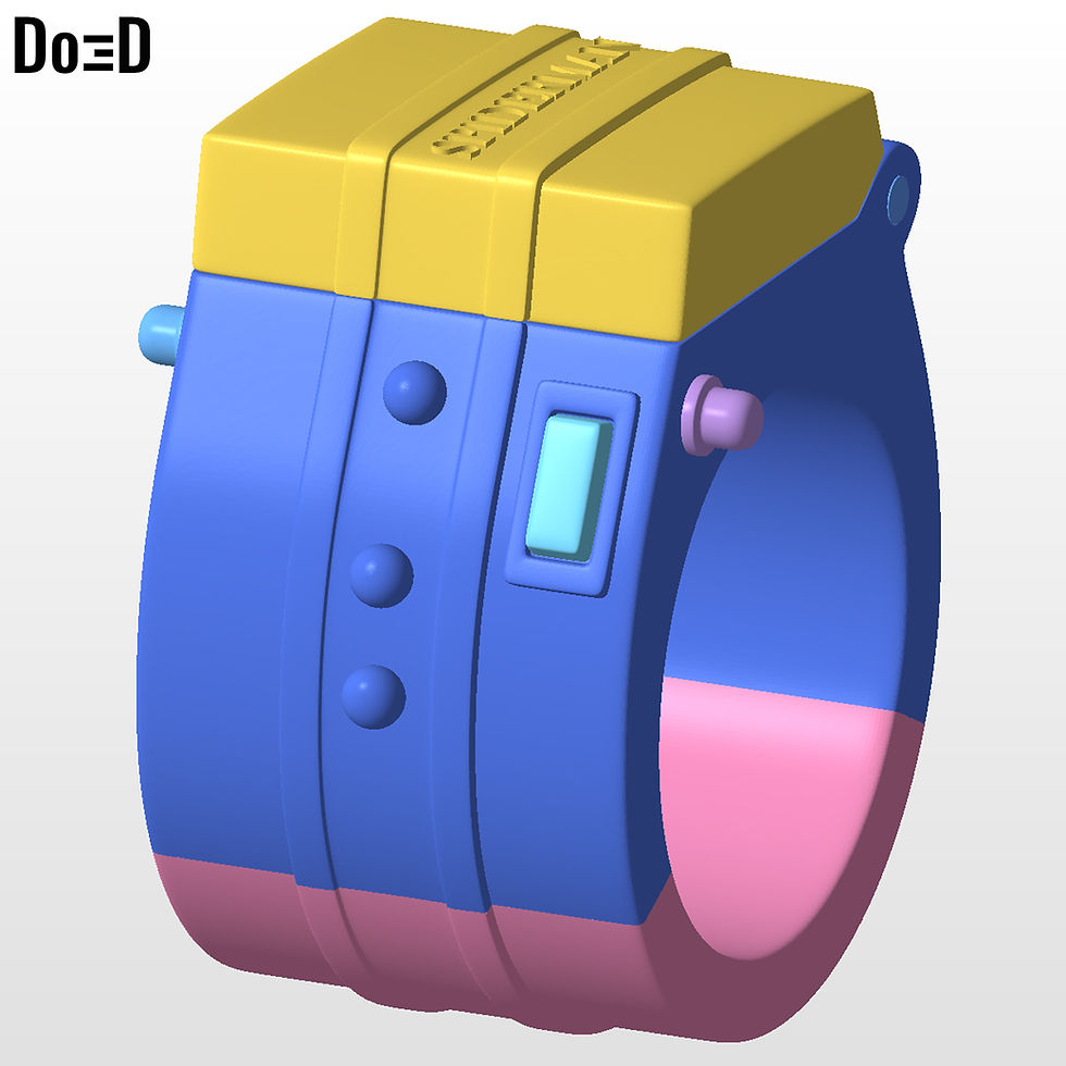 Thumbnail: Spider-Man 1978 Japan Spiderman Bracer Watch Webshooter 3D Printable Model #S986