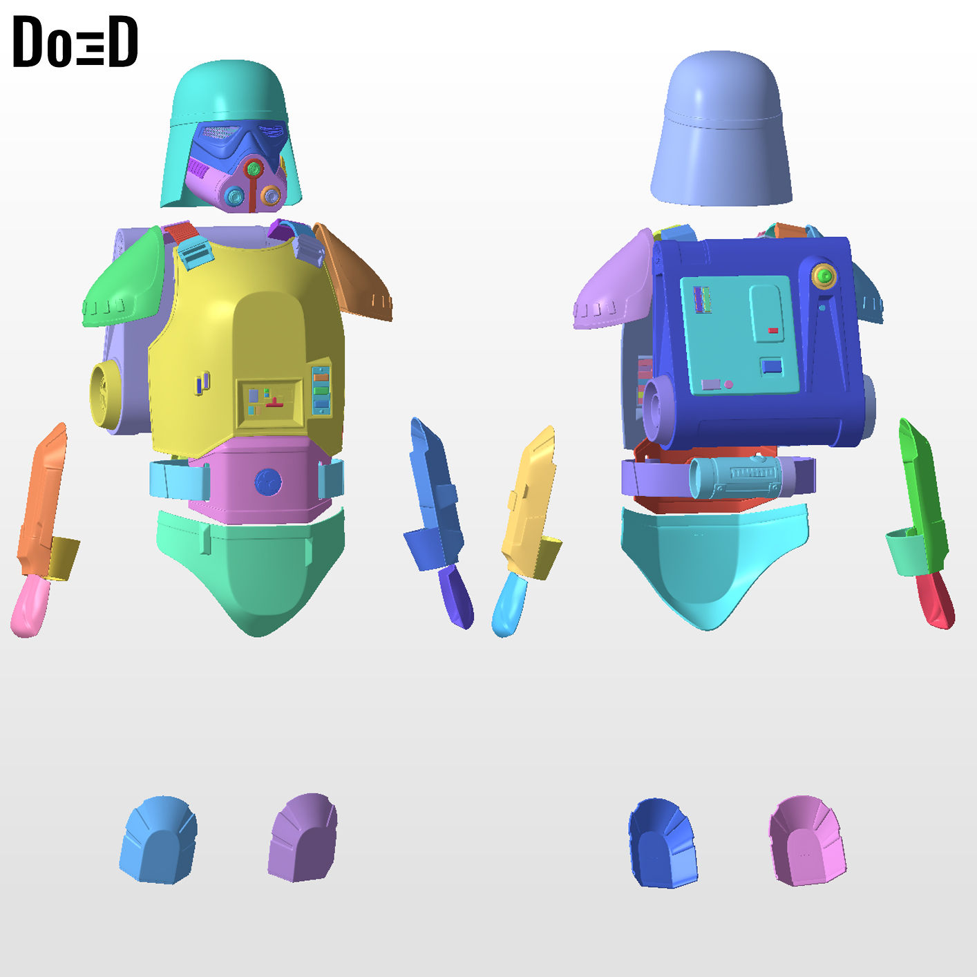 Remnant Snowtrooper Armor from The Mandalorian and Grogu | 3D Model #IRS26