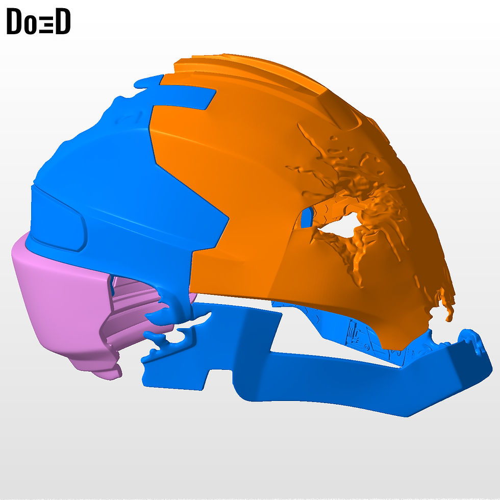 Thumbnail: She-hulk Helmet Iron Legion Variant She Hulk 3D Printable Model STL #25F1