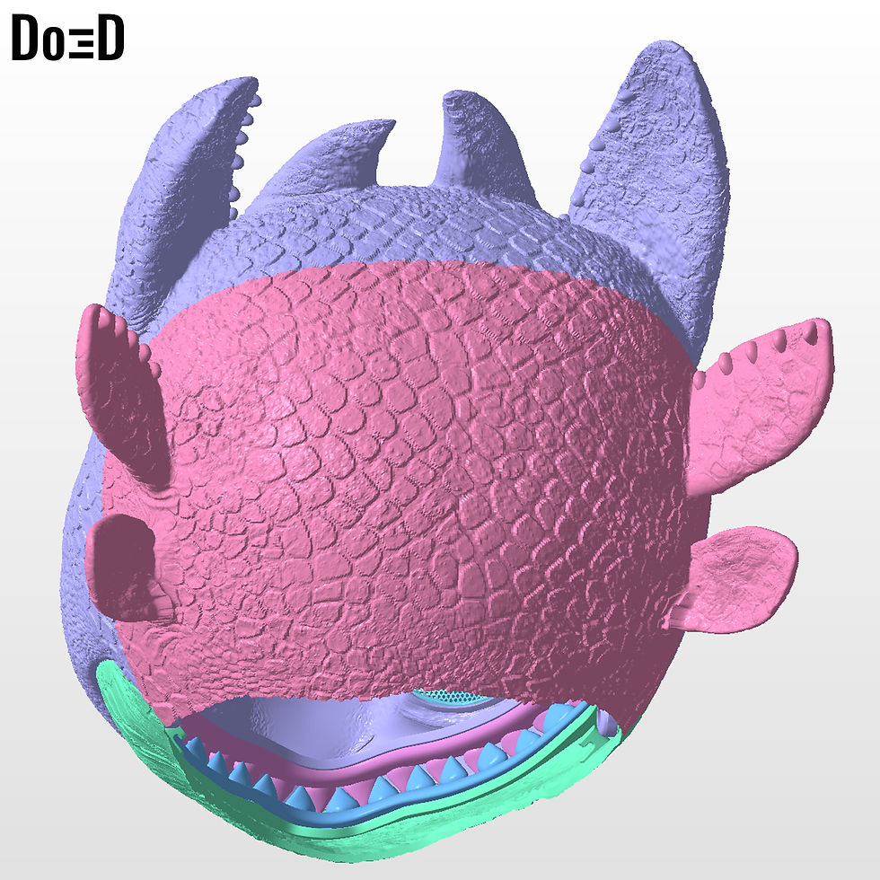 Thumbnail: Toothless Helmet 2025 How to Train Your Dragon 3D Printable Model STL File #T381