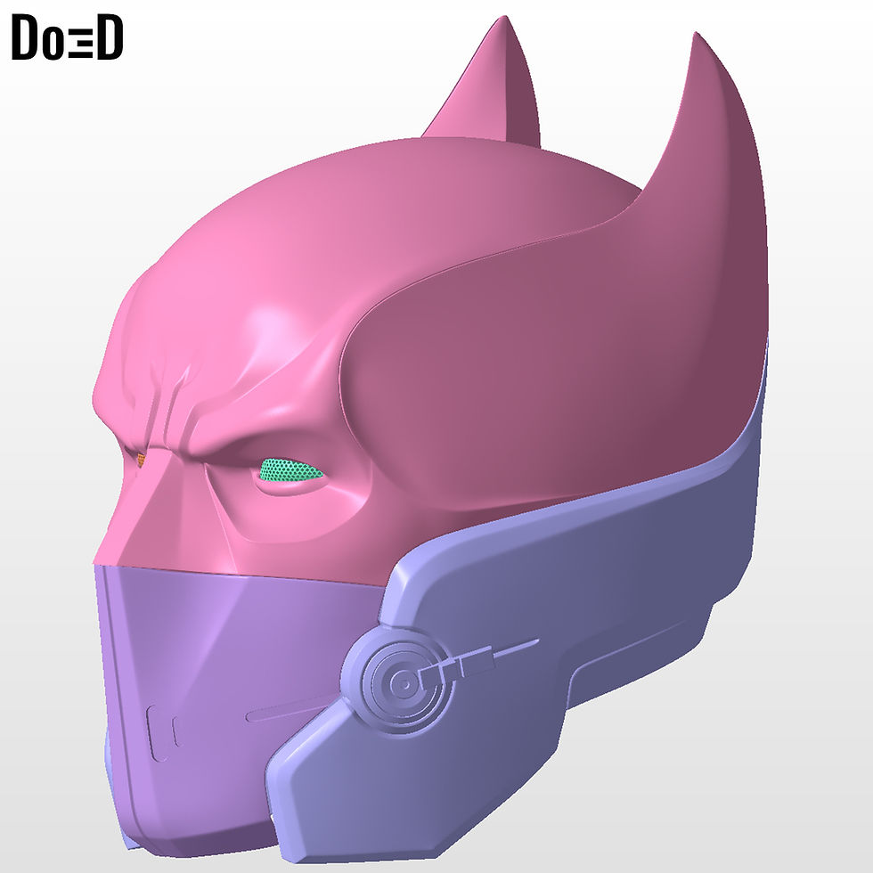 Thumbnail: Cold Cold Heart Arkham Origins Batman XE  Helmet | 3D Printable Model #CC29