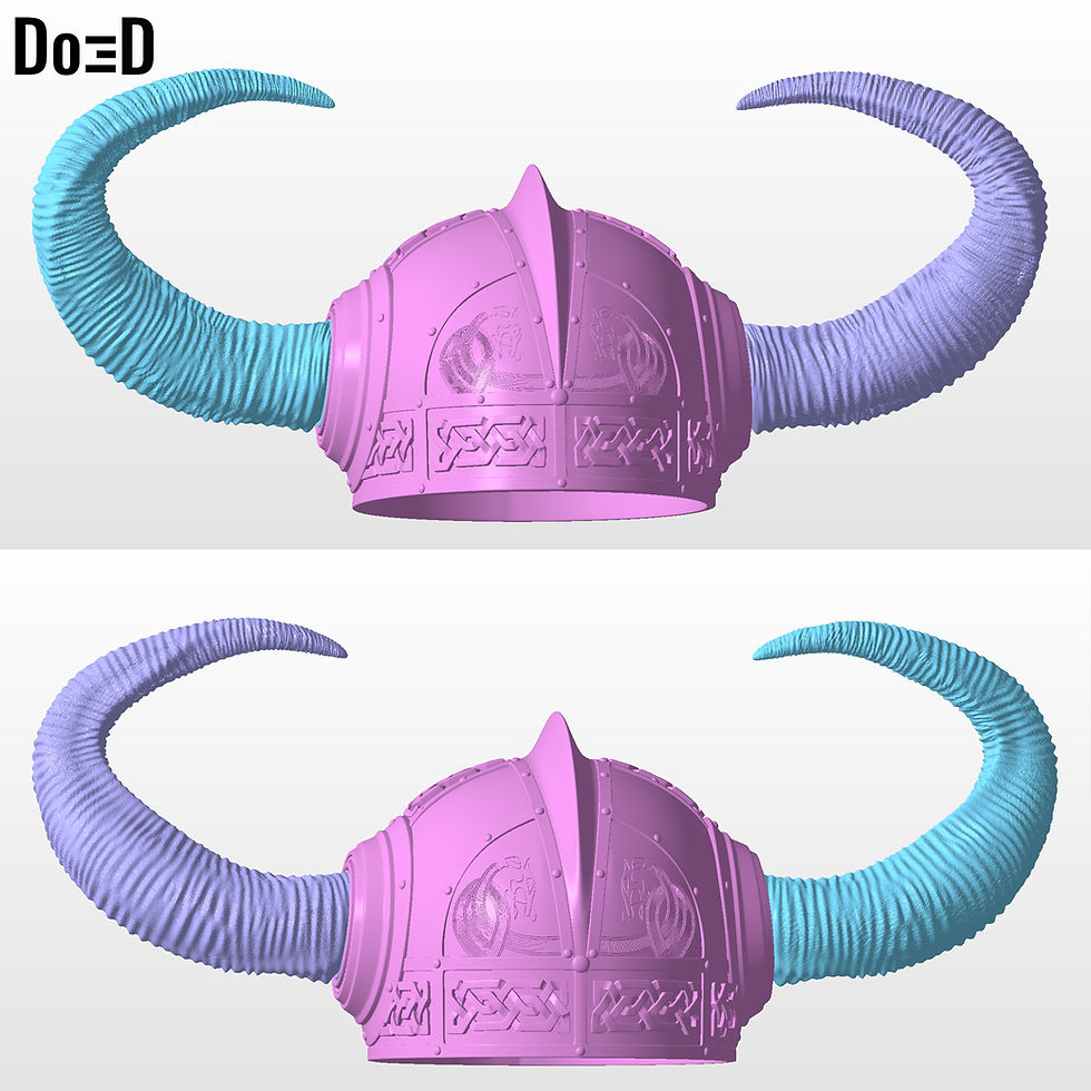 Thumbnail: Stoick Hiccup Helmet 2025 How to Train Your Dragon 3D Printable Model STL  #H261