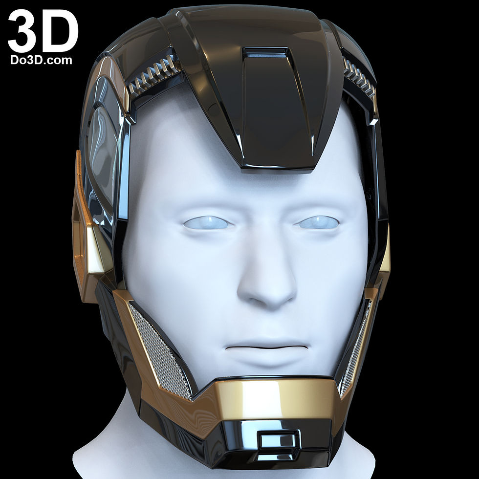 Thumbnail: Bones Helmet Iron Man 3 Mark XLI MK 41 3D Printable Model #BM83