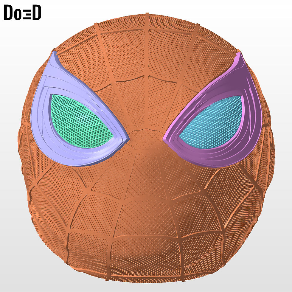 Thumbnail: Spider-Man BND Rolled Up Helmet Spiderman 3D Printable Model #BND9