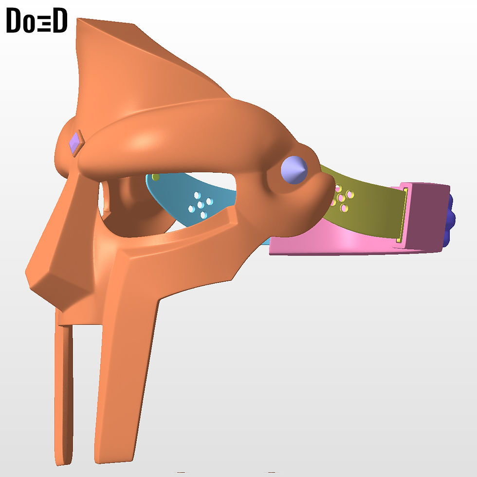 Thumbnail: MF Doom Helmet DR. Doctor Doom Mask | 3D Printable Model Print File STL #MF92