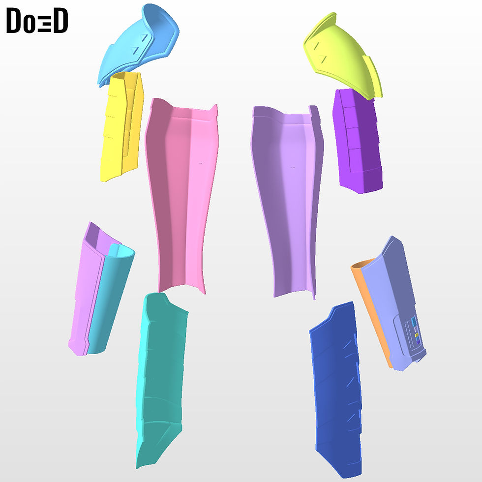 Thumbnail: Complete Set Shin Hati Armor + Lightsaber | 3D Printable Model STL File #SH10