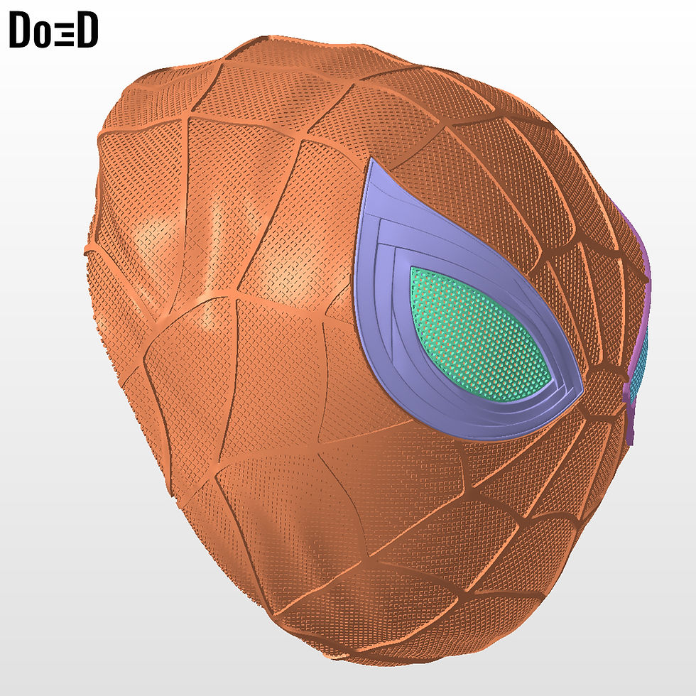 Thumbnail: Spider-Man BND Rolled Up Helmet Spiderman 3D Printable Model #BND9
