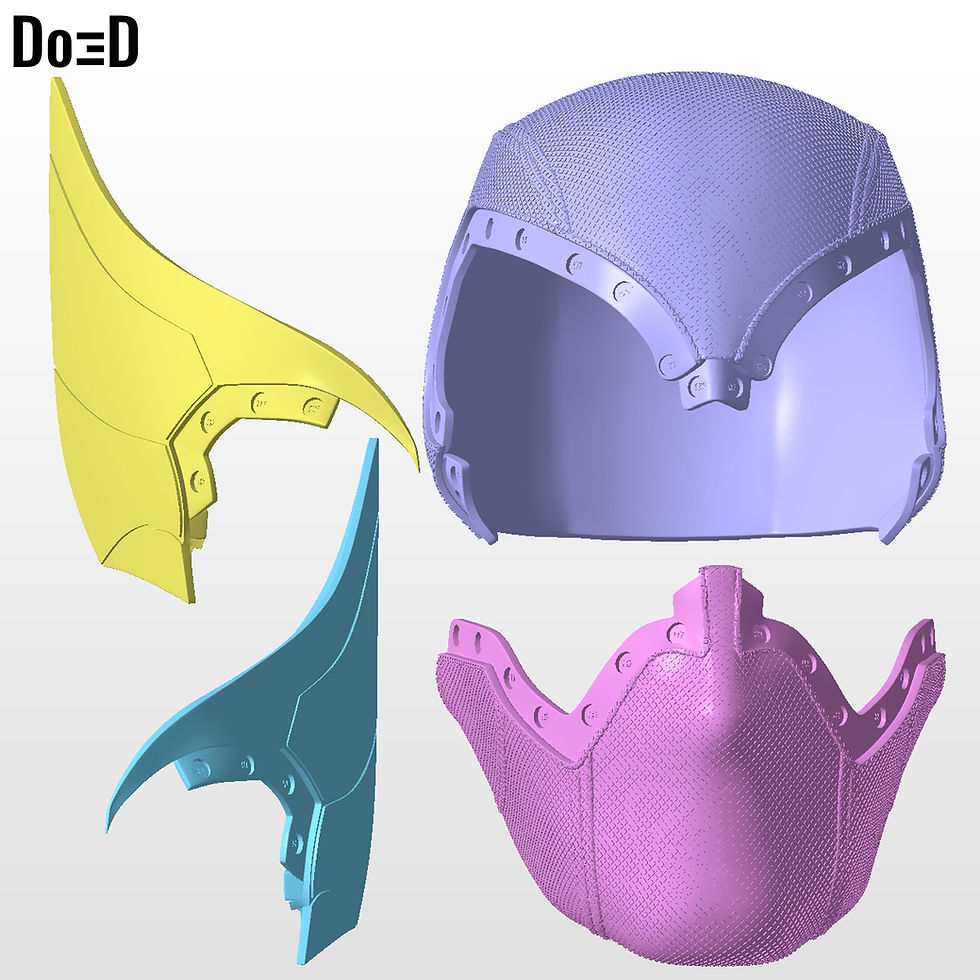 Thumbnail: Wolverinepool Helmet | 3D Printable Model Print File STL #WP614