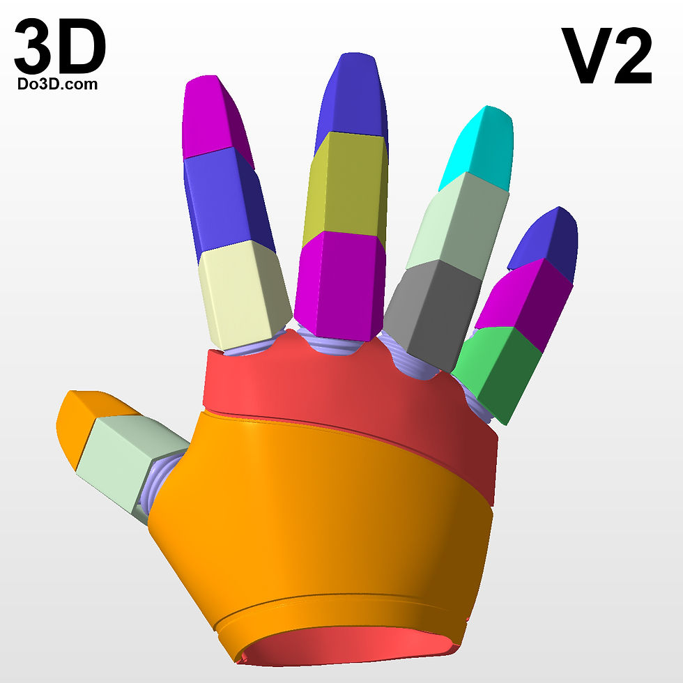 Thumbnail: Iron Man Mark VI MK 6 IV 4 Gauntlet  | 3D Printable Model STL File #G46