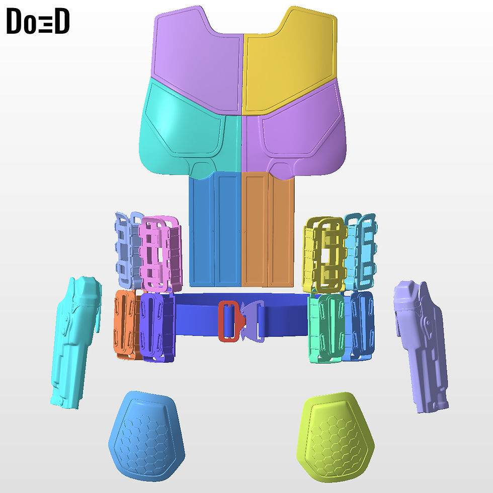Thumbnail: The Punisher New Suit 2025 3D Printable Model Print File STL #TP25