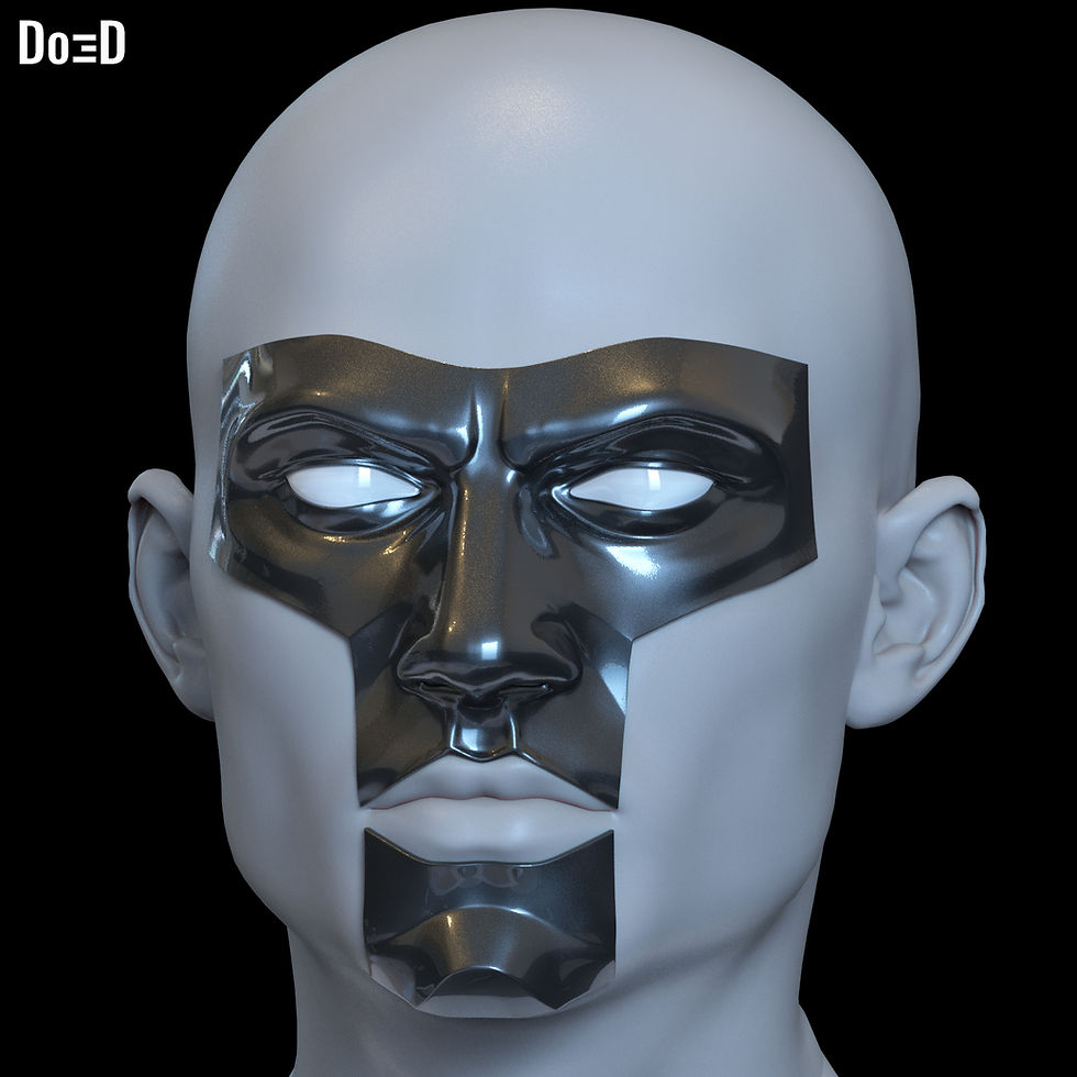 Thumbnail: Bundle: T-Sphere & Mister Terrific Mask TSpheres Superman 2025 3D Model #MT193