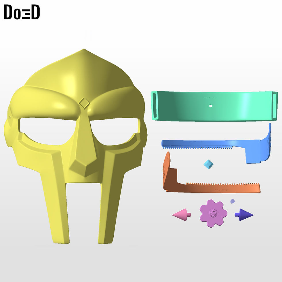 Thumbnail: MF Doom Helmet DR. Doctor Doom Mask | 3D Printable Model Print File STL #MF92