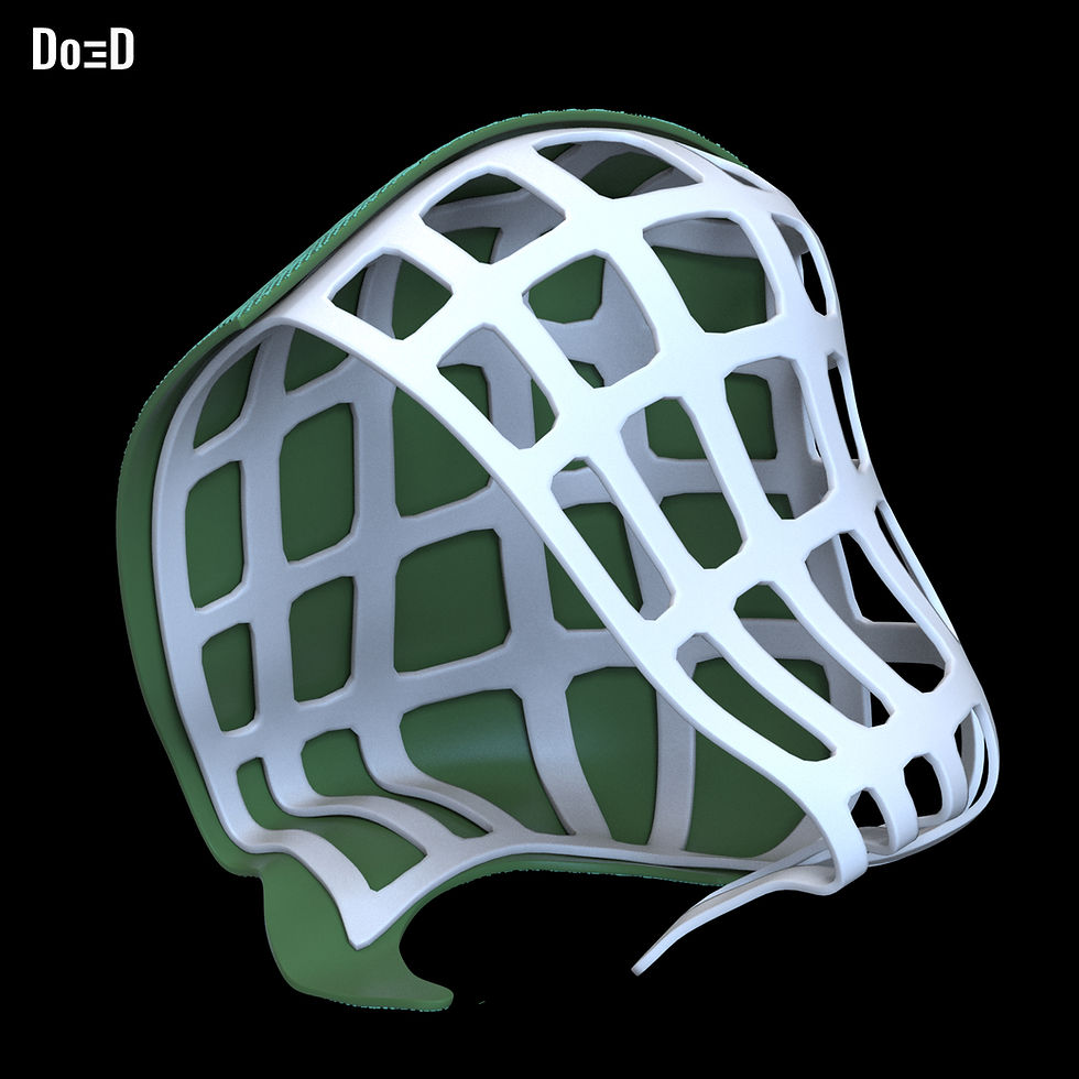 Thumbnail: Doctor Doom Hood Frame Support Mesh Do3D | 3D Printable Model #HF77