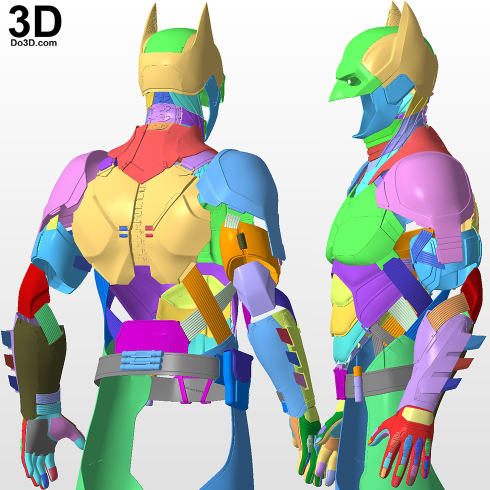 Thumbnail: Batman 2022 Concept Ben Affleck Full Armor Set 3D Printable Model STL File #B251