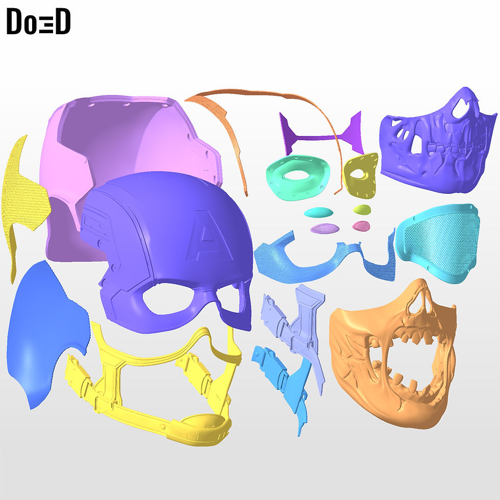 Thumbnail: Zombie Captain America Helmet | 3D Printable Model STL #ZCT741