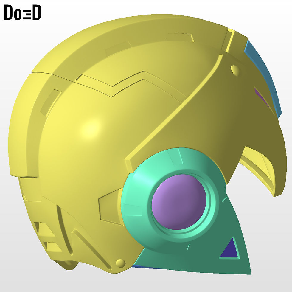 Thumbnail: Mega Man X Helmet | 3D Printable Model #MM4