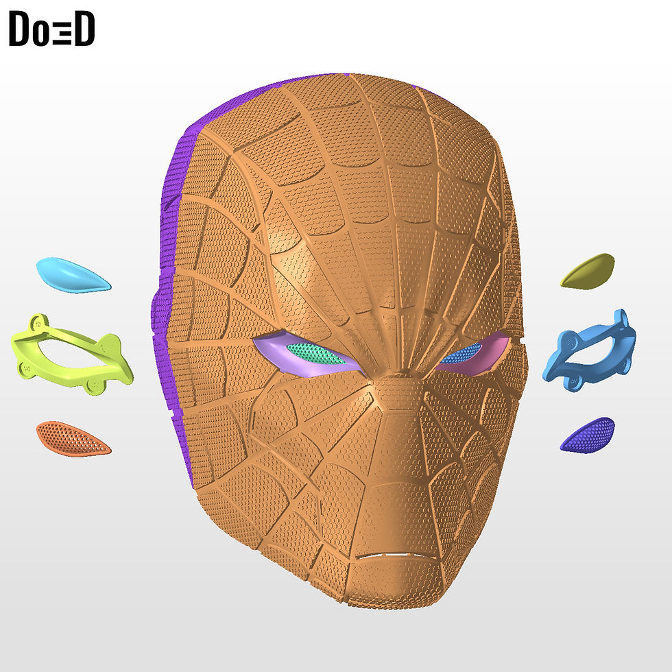 Thumbnail: Bundle of Red Hood Rebirth SpiderHood Helmets 3D Printable Model #PST2