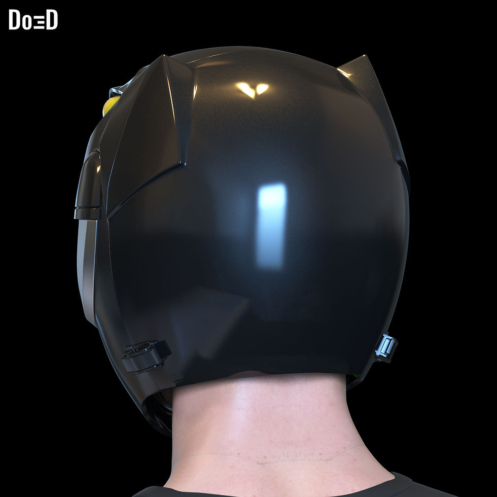 Thumbnail: Black Ranger Classic Helmet Mighty Morphin Power Rangers MMPR 3D Project #2891