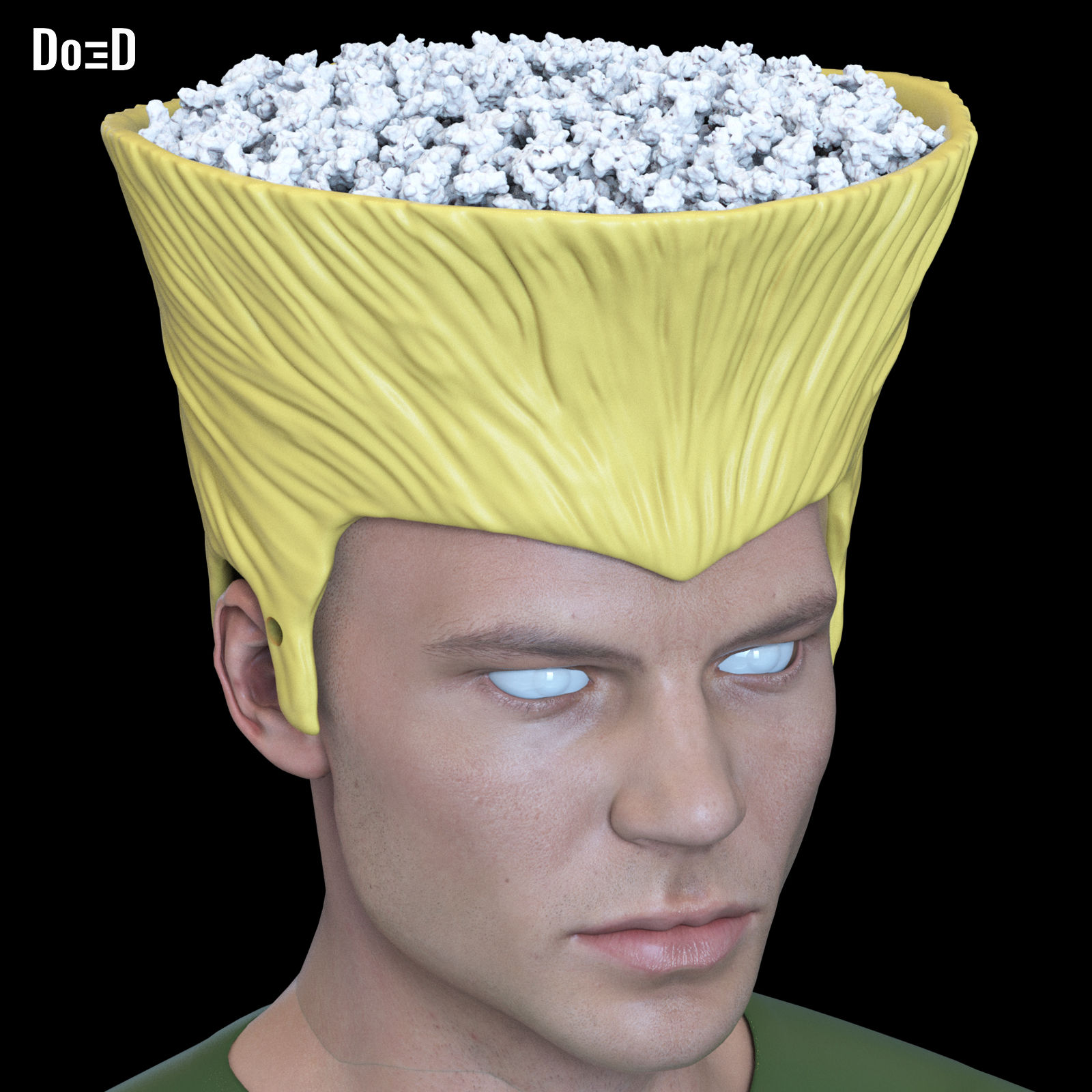 FREE Guile Street Fighter Popcorn Bucket 3D Model STL #GSF13 Limited Time ONLY