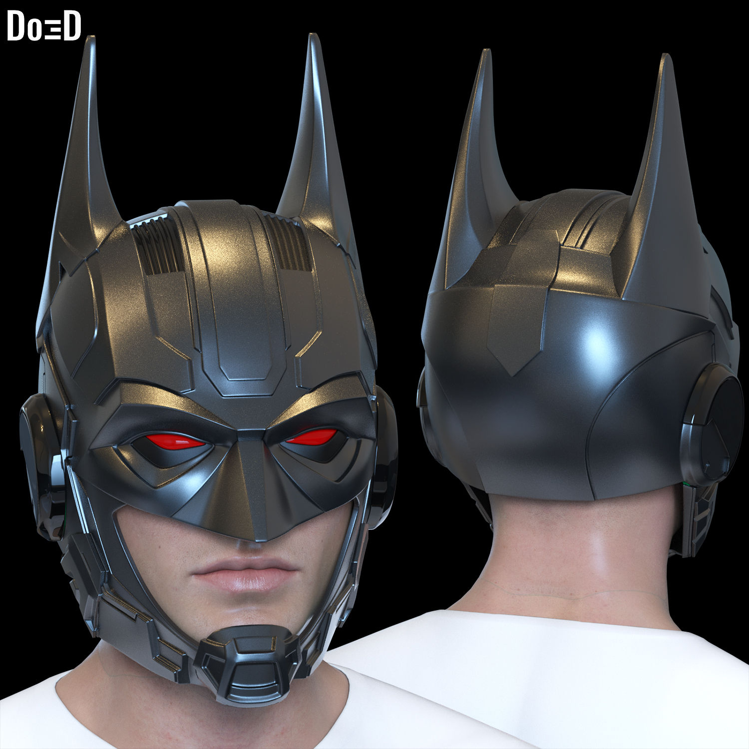 BatNoir M1 Helmet Do3D Exclusive 3D Printable Model Print File STL #BN344