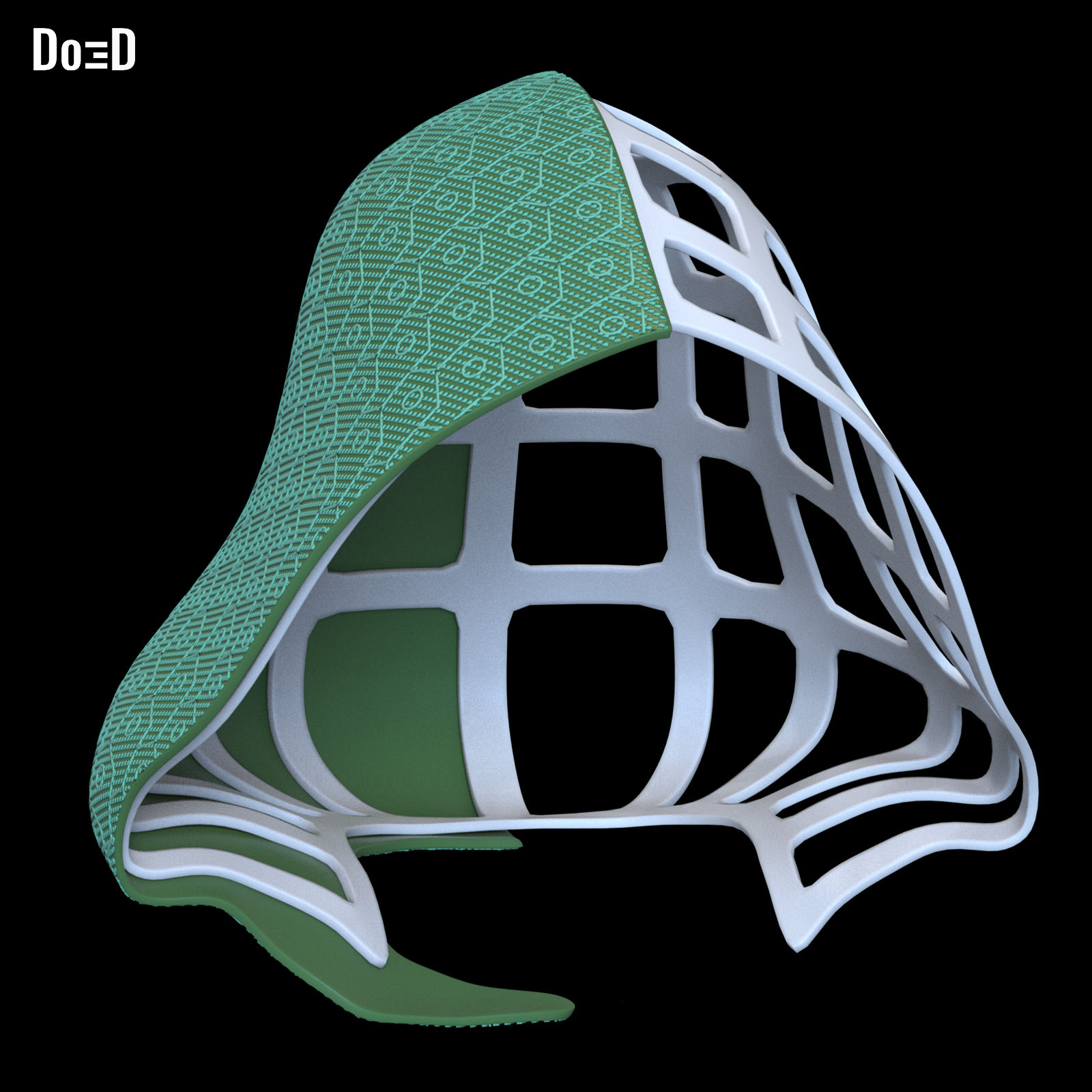 Doctor Doom Hood Frame Support Mesh Do3D | 3D Printable Model #HF77