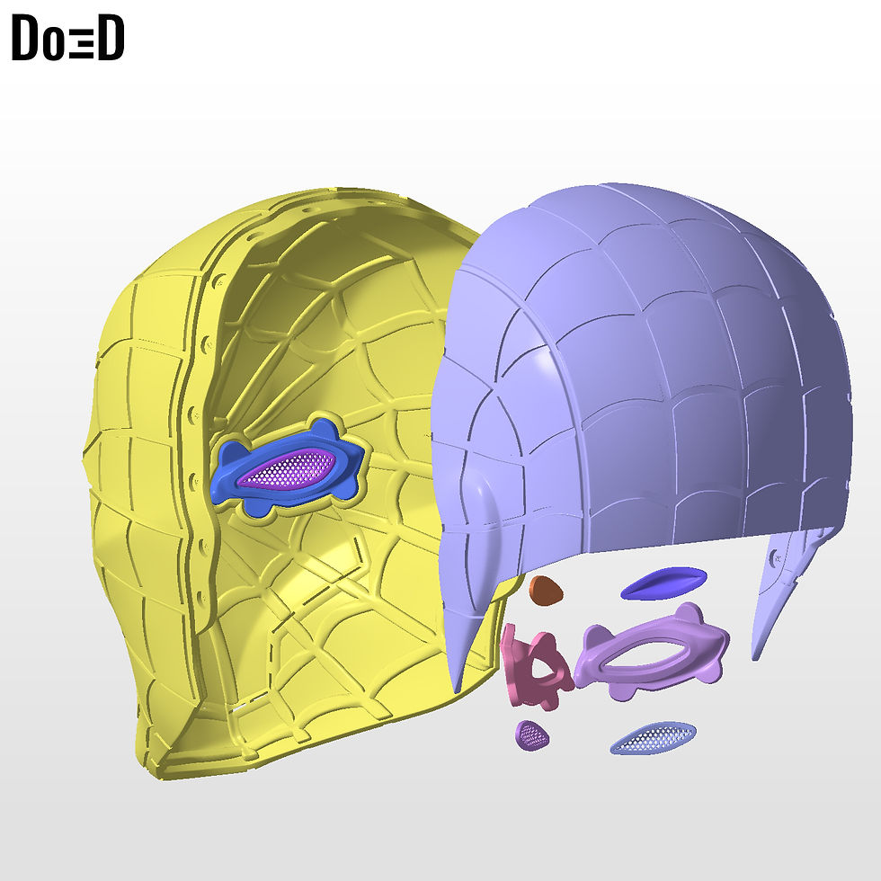 Thumbnail: SpiderHood Helmet Red Hood Spider-Man Mashup | 3D Printable Model #SH329