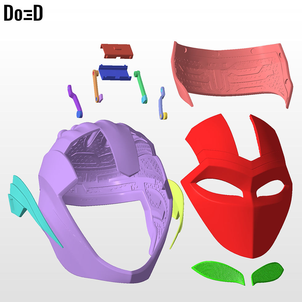 Thumbnail: IronHeart Helmet Black Panther Wakanda Forever 3D Printable Model STL File #H53