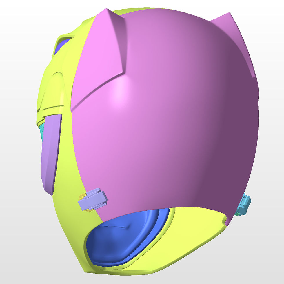 Thumbnail: Black Ranger Classic Helmet Mighty Morphin Power Rangers MMPR 3D Project #2891