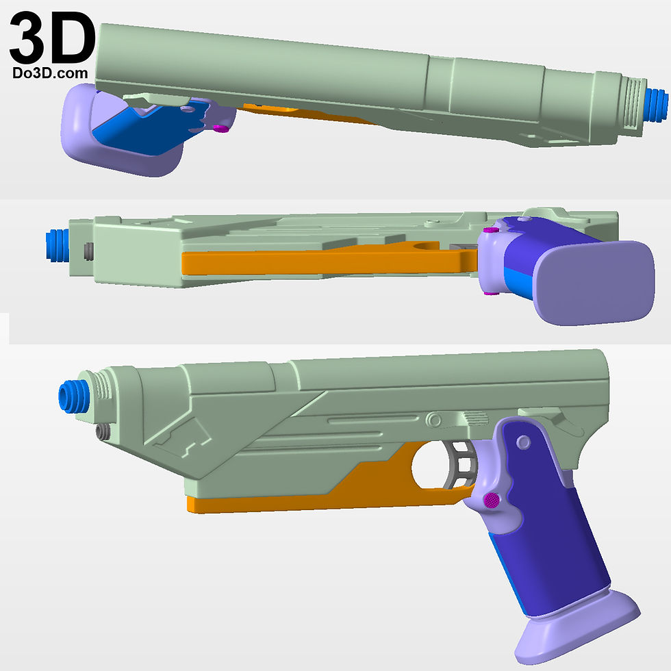 Thumbnail: Bo-Katan Bo Katan Blaster Pistol Gun Mandalorian | 3D Model Project #bb1