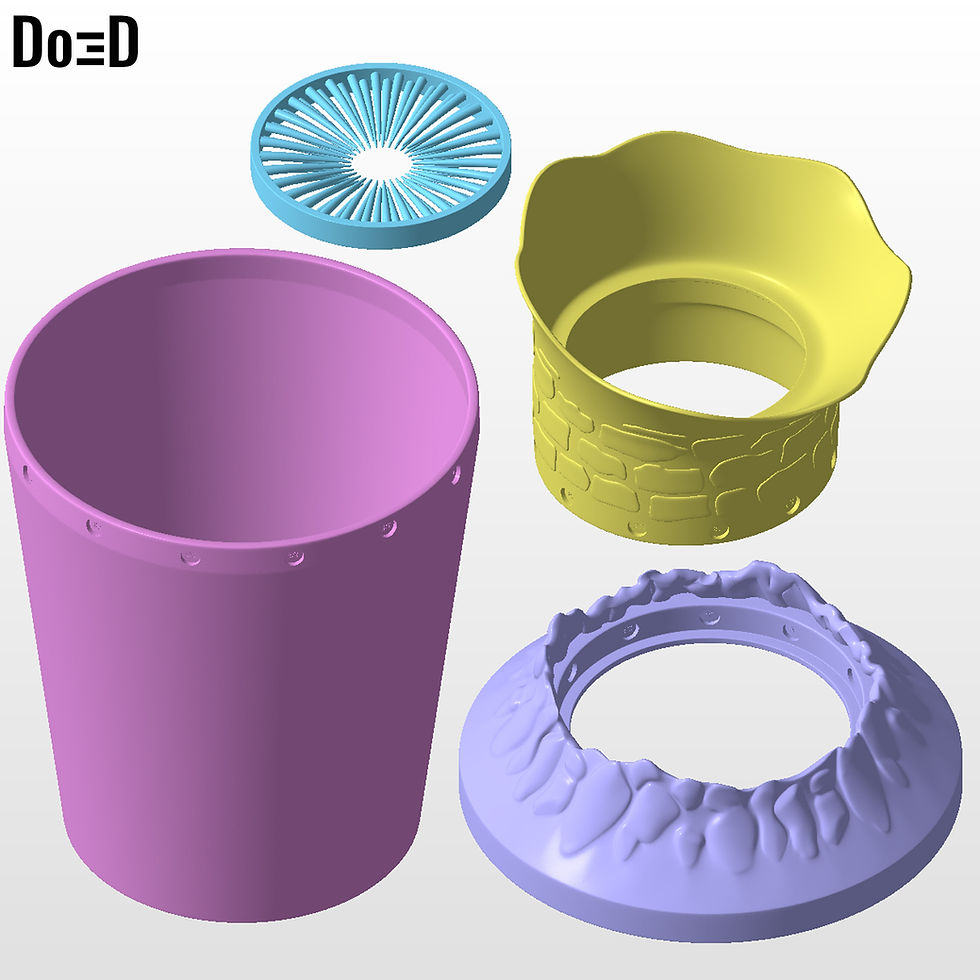 Thumbnail: Dune Part 2 Sandworm Shai-Hulud Popcorn Container FREE 3D Printable Model #50163