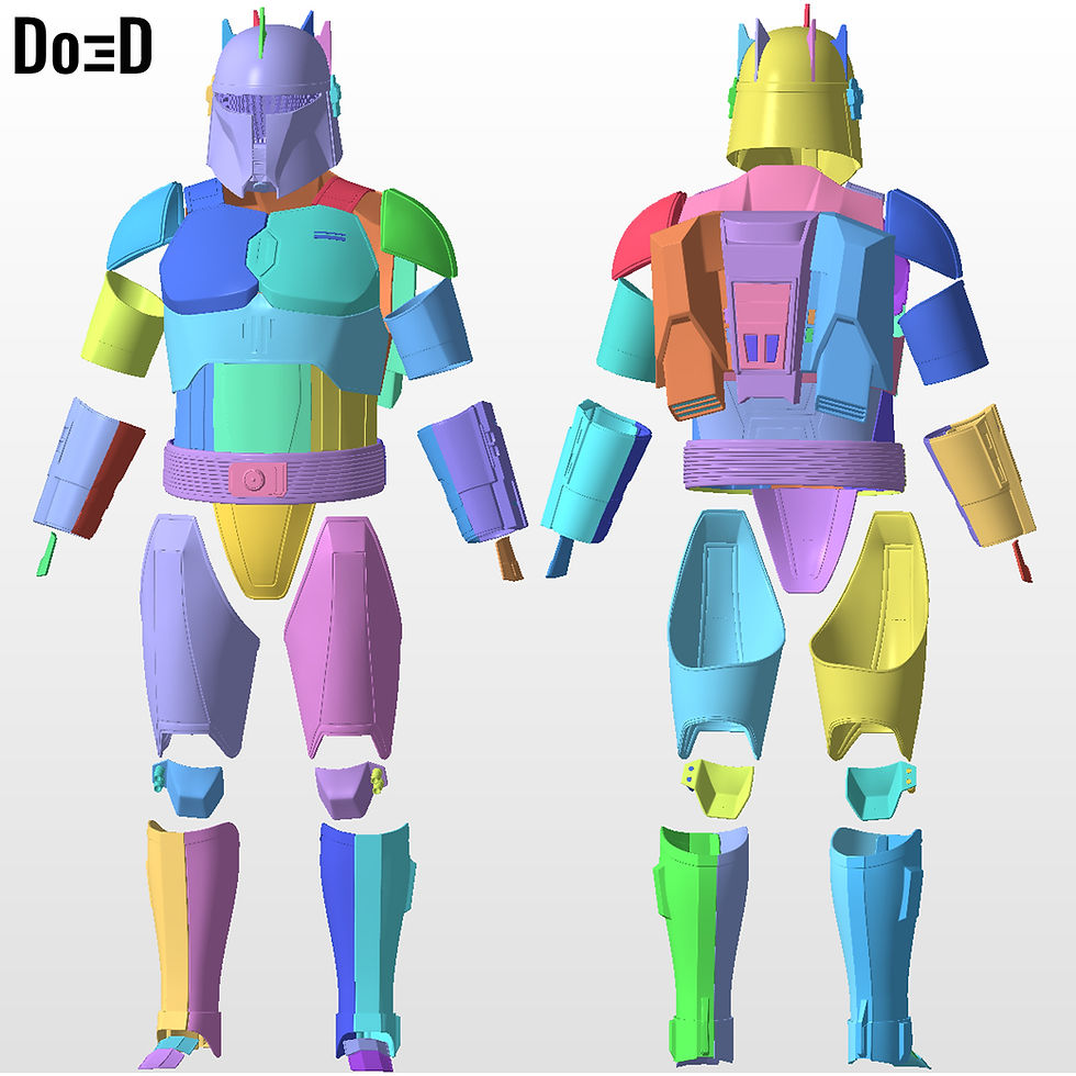 Thumbnail: Dark Trooper phase 4 Moff Gideon Armor Suit & Jetpack | 3D Printable Model #MG83