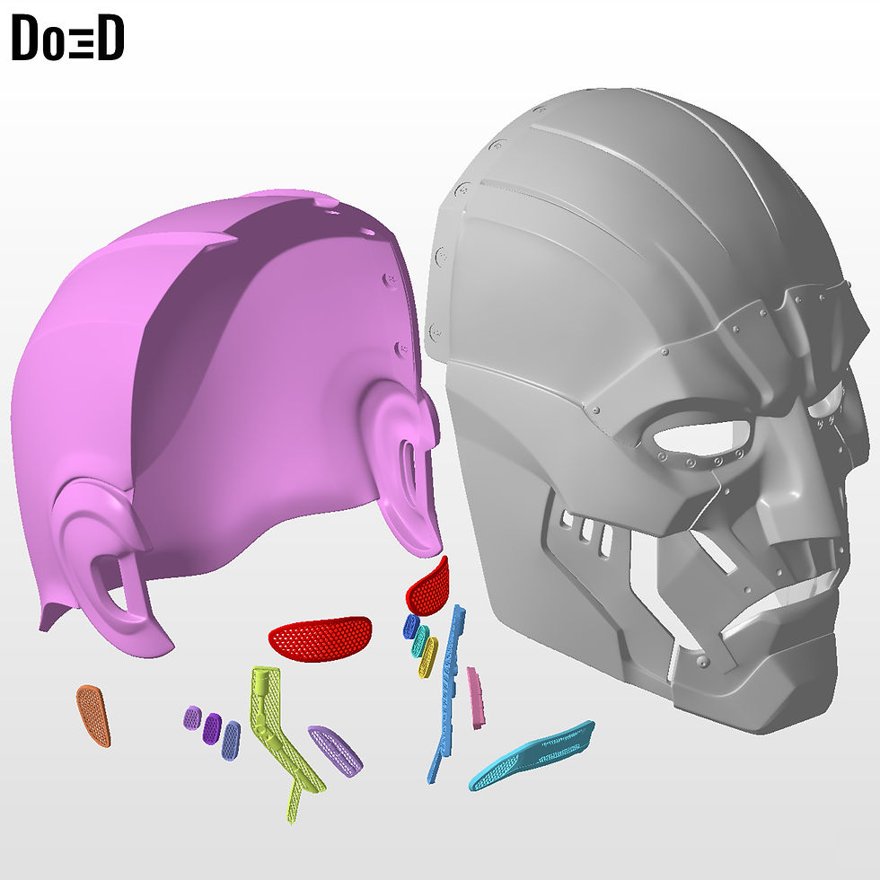 Thumbnail: Doctor Doom Victor Von Doom FF2 Helmet | 3D Printable Model #FF2