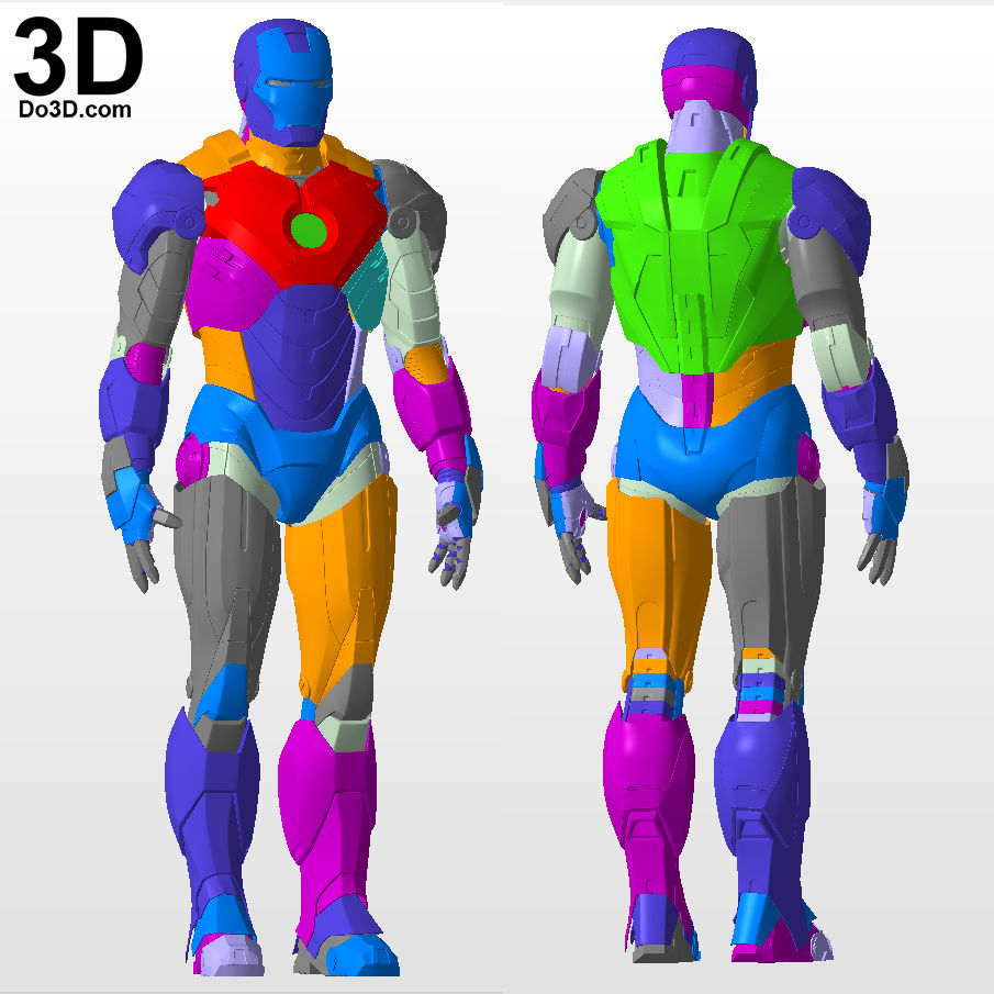 Thumbnail: Iron Man Mark IV MK 4 Armor Suit + Inner Chest Details 3D Printable Model #GV4