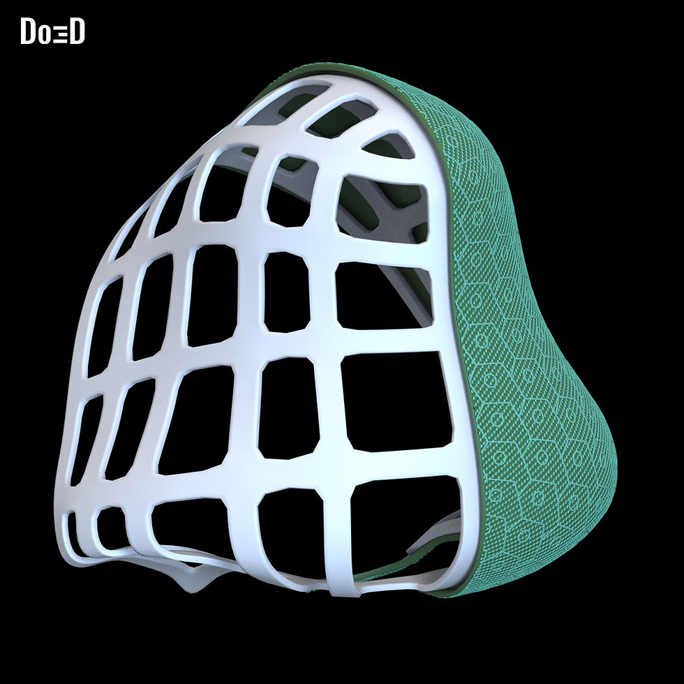 Thumbnail: Doctor Doom Hood Frame Support Mesh Do3D | 3D Printable Model #HF77