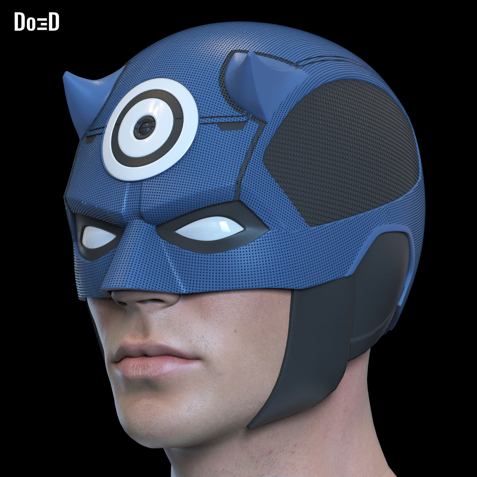 Devilseye Helmet Bullseye & Daredevil MashUp Variant | 3D Model STL File #BD4535