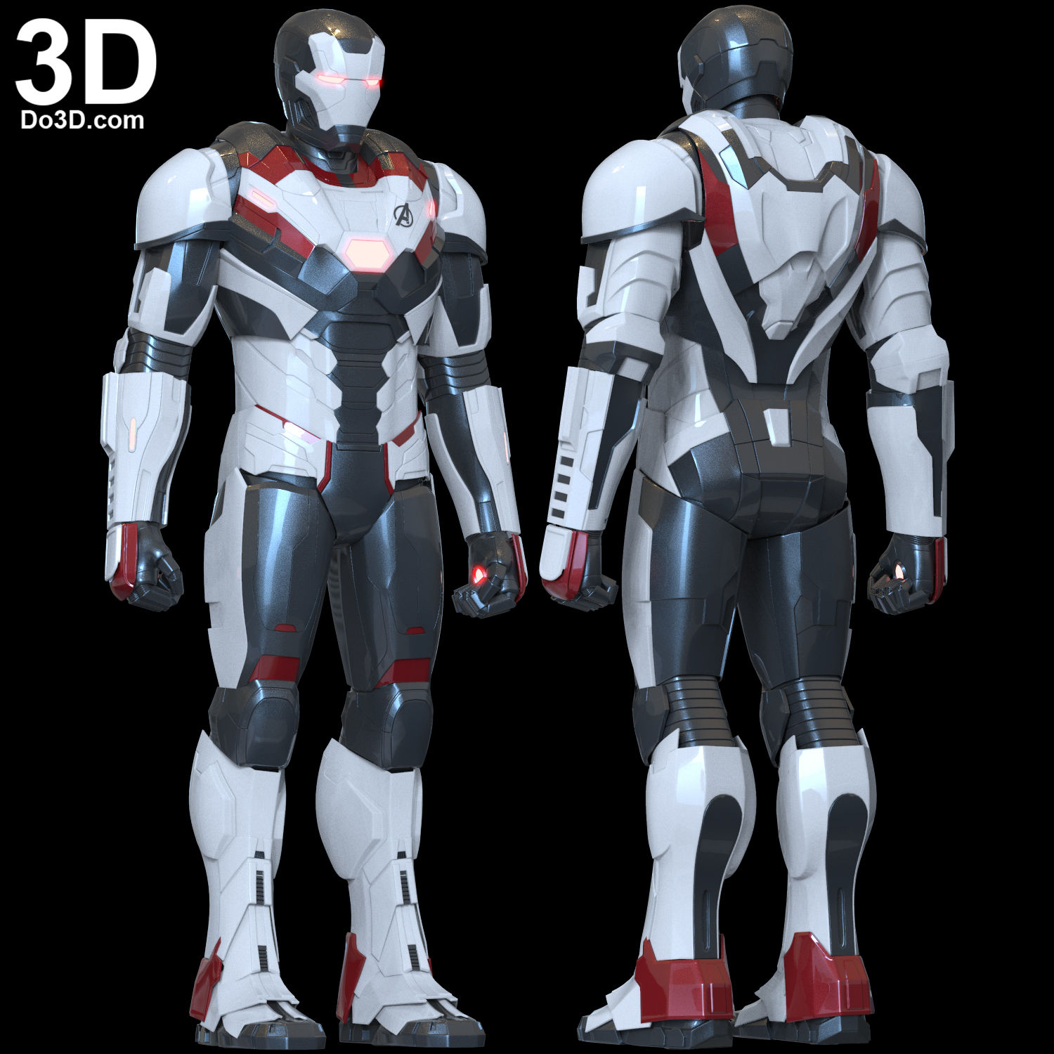 Iron Man Avengers Team Suit Armor Mark VI MK 6 Endgame 3D Printable Model #A591