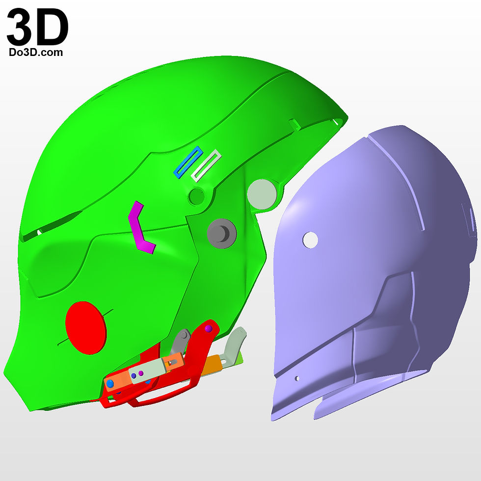 Thumbnail: Red Hood Arkham Knight Classic Helmet | 3D Printable Model #2092