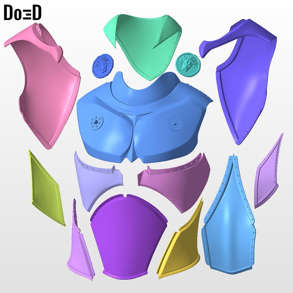 Thumbnail: Agamemnon Full Suit: Helmet + Sword + Armors 3D Printable Model STL File #A735