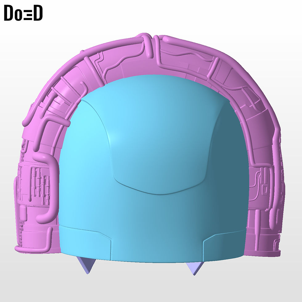 Thumbnail: X-Ray Vision Peacemaker Helmet Inner Details XRay 3D Printable Model STL #XV3556