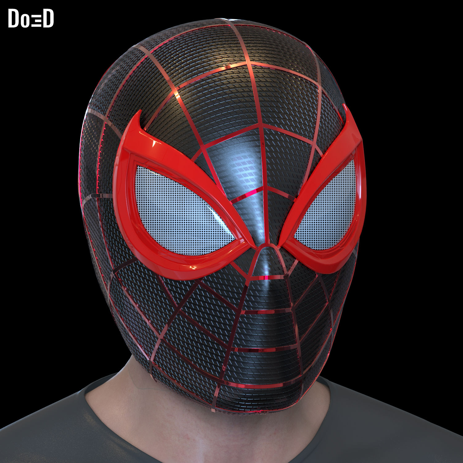 Miles Morales Insomniac Spider-Man 2 PS5 Helmet | 3D Printable Model #MM55