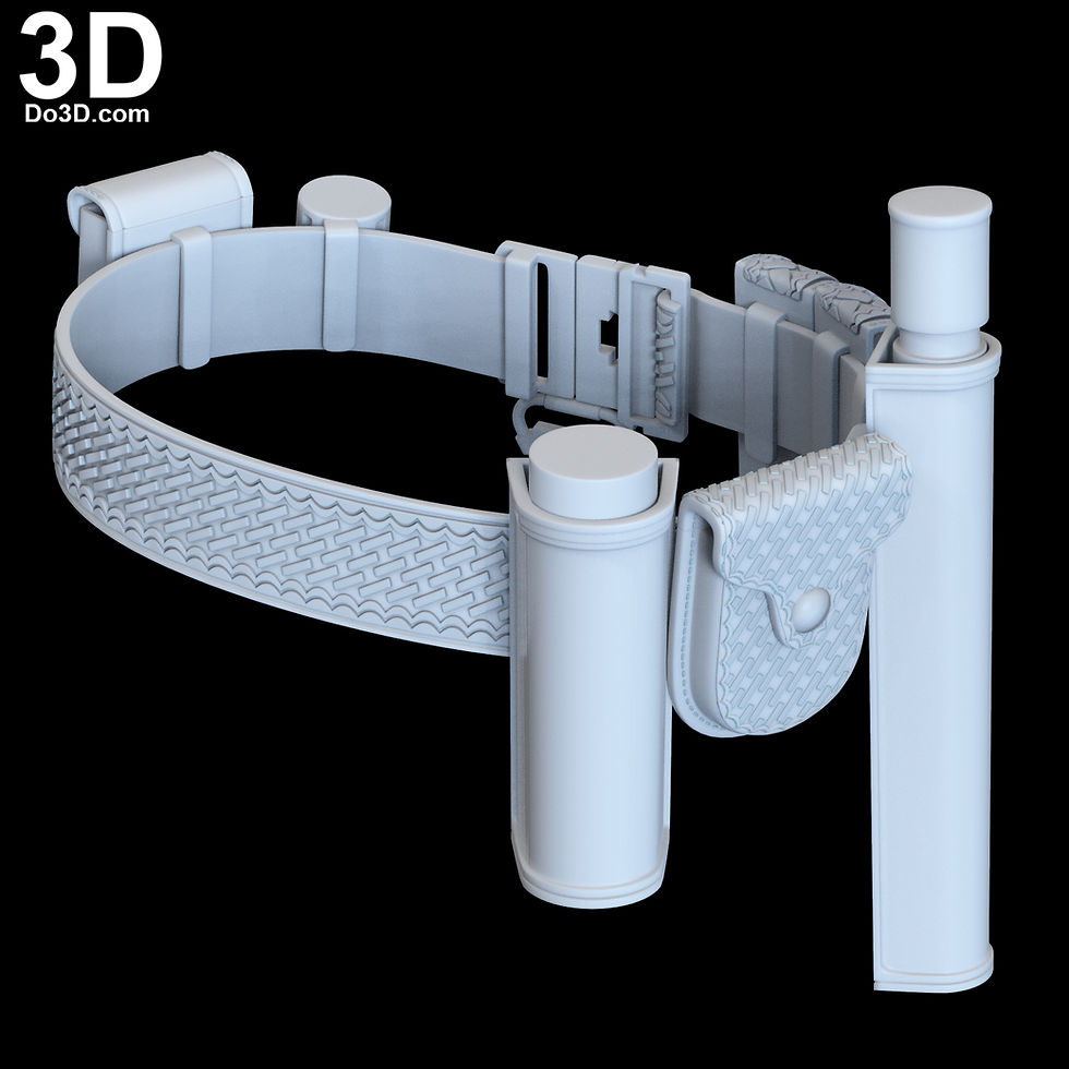Thumbnail: The Batman Full Set Cowl, Armors, Holster, Utility Belt 3D Printable Model #TB69