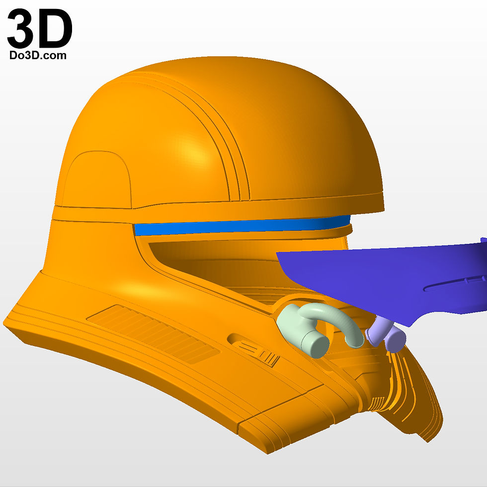 Thumbnail: Jet Trooper Helmet From Star Wars The Rise of Skywalker | 3D Printable File #J11