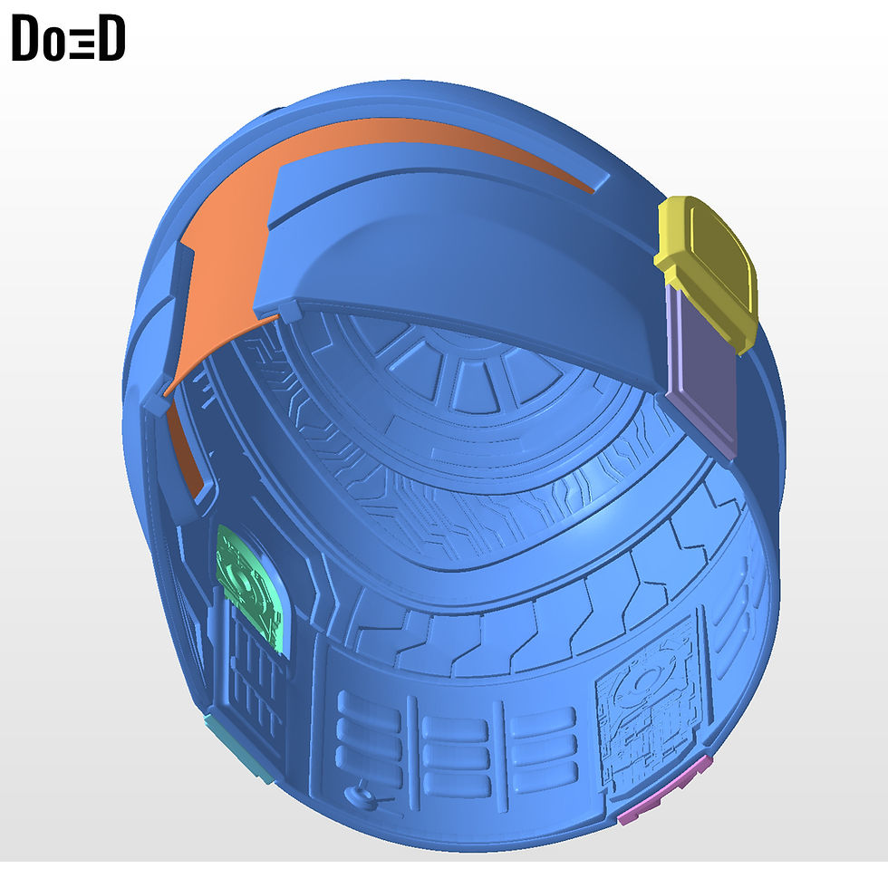 Thumbnail: Foundling Mandalorian Helmet Young / Kid Mondo 3D Printable Model STL #N277